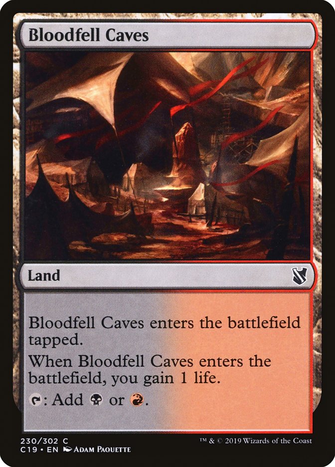 Bloodfell Caves [Commander 2019] | Golgari Games