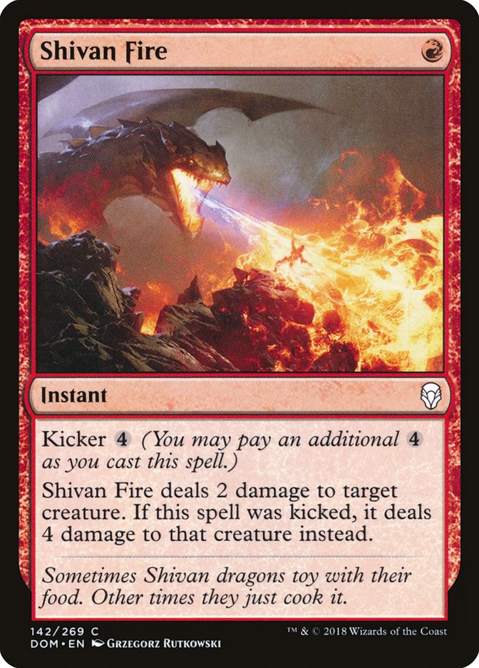 Shivan Fire [Dominaria] | Local Legends