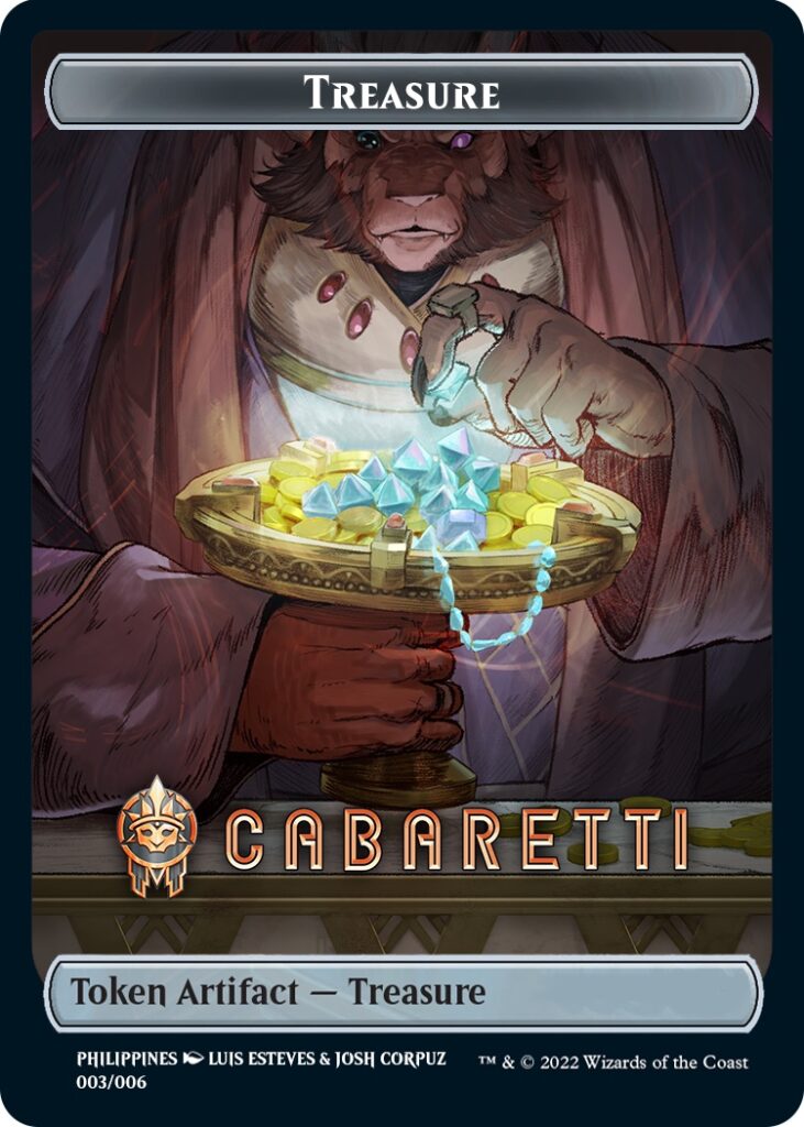Treasure Token (Cabaretti) (Southeast Asia Artists) [Streets of New Capenna Tokens] | Local Legends