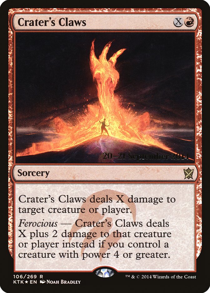 Crater's Claws [Khans of Tarkir Prerelease Promos] | Golgari Games