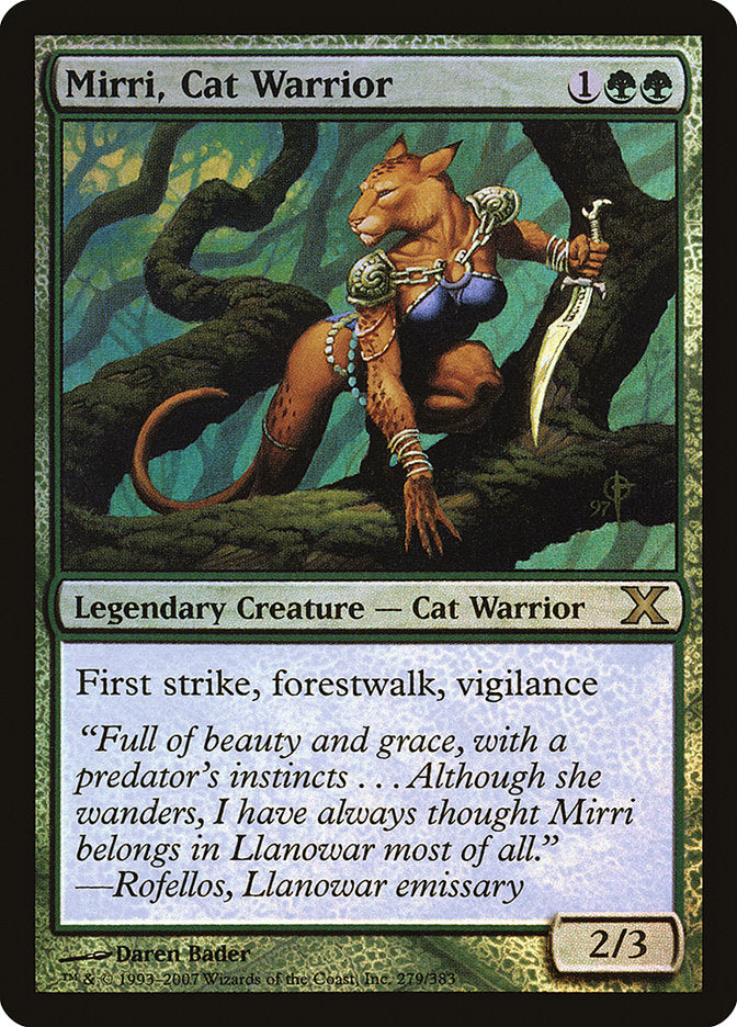 Mirri, Cat Warrior (Premium Foil) [Tenth Edition] | Local Legends