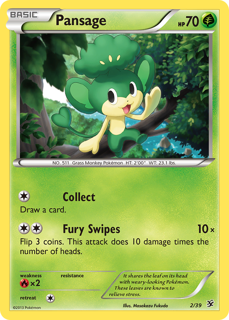 Pansage (2/39) [XY: Kalos Starter Set] | Local Legends