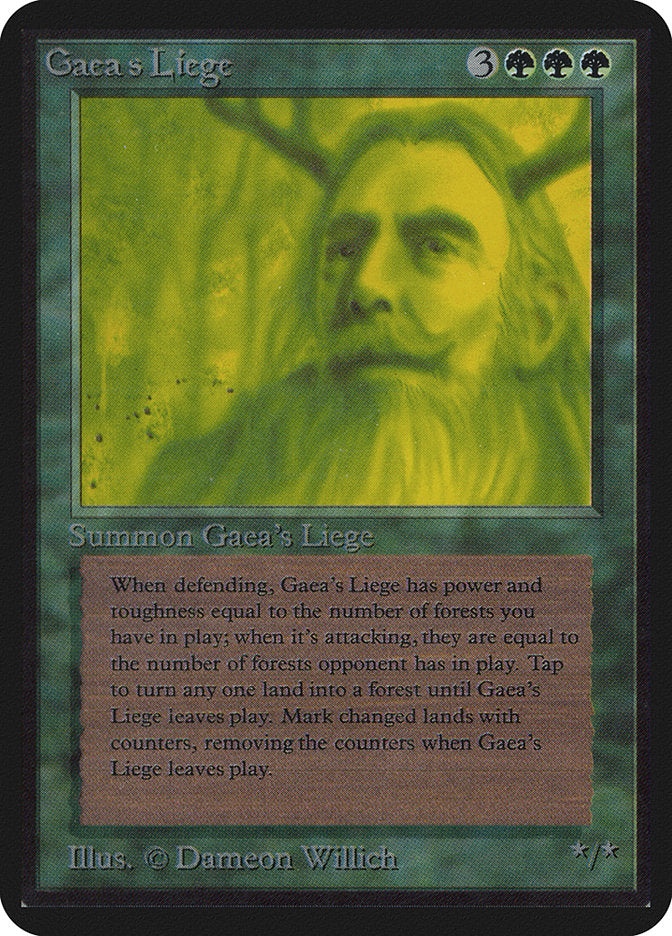 Gaea's Liege [Alpha Edition] | Golgari Games