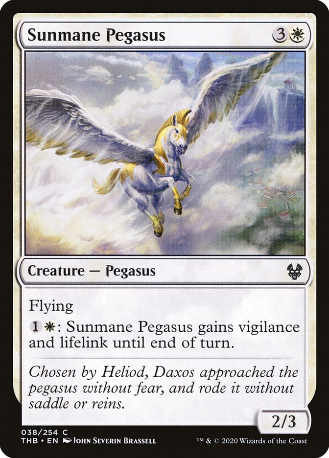 Sunmane Pegasus [Theros Beyond Death] | Golgari Games