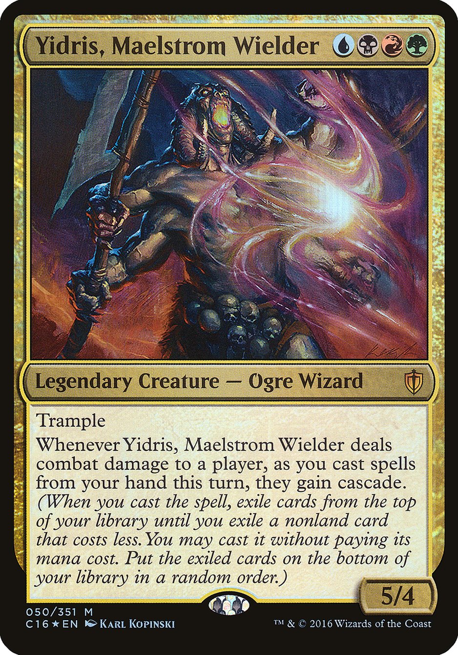 Yidris, Maelstrom Wielder (Oversized) [Commander 2016 Oversized] | Golgari Games