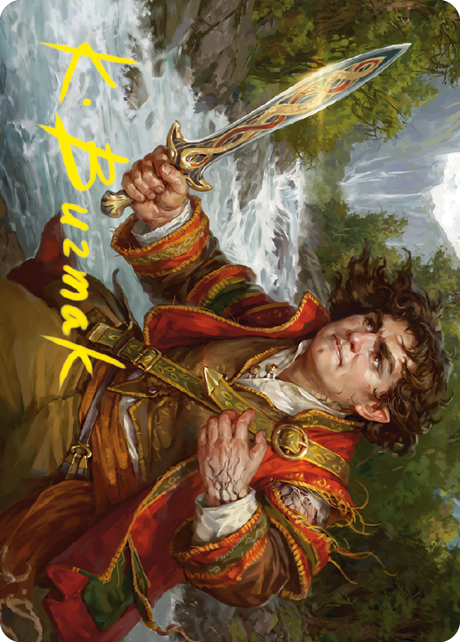 Frodo Baggins Art Card (16/81) (Gold-Stamped Signature) [The Lord of the Rings: Tales of Middle-earth Art Series] | Local Legends