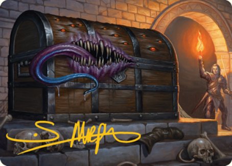 Mimic Art Card (Gold-Stamped Signature) [Dungeons & Dragons: Adventures in the Forgotten Realms Art Series] | Local Legends