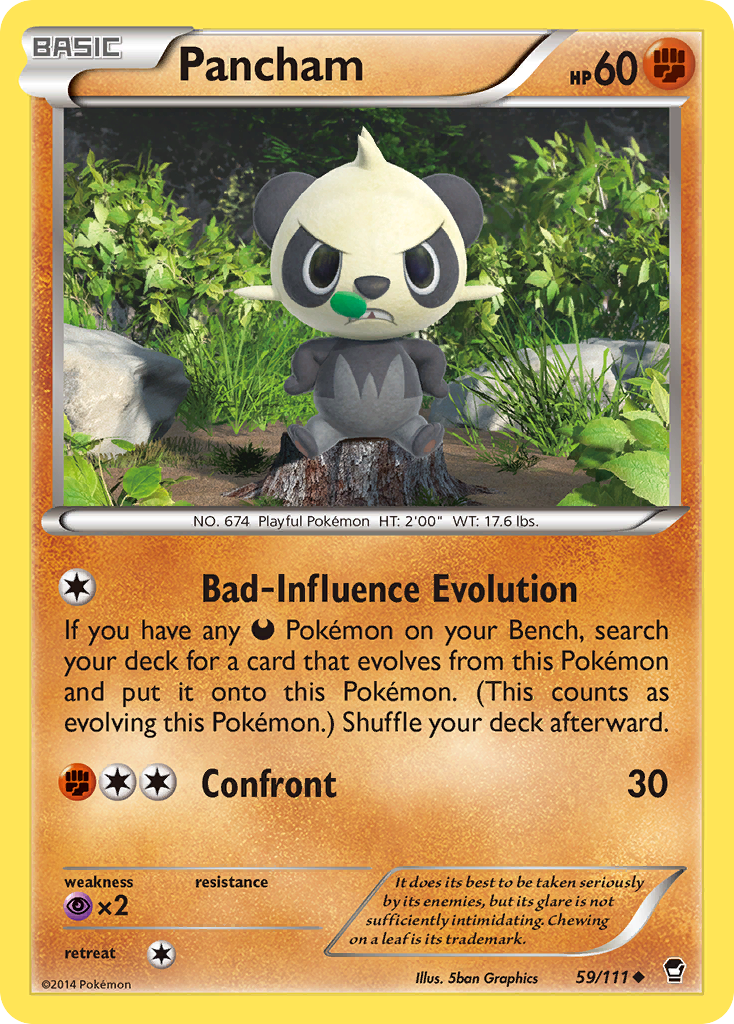 Pancham (59/111) [XY: Furious Fists] | Golgari Games