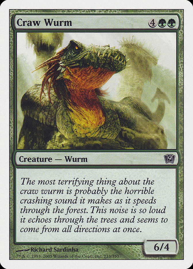 Craw Wurm [Ninth Edition] | Golgari Games