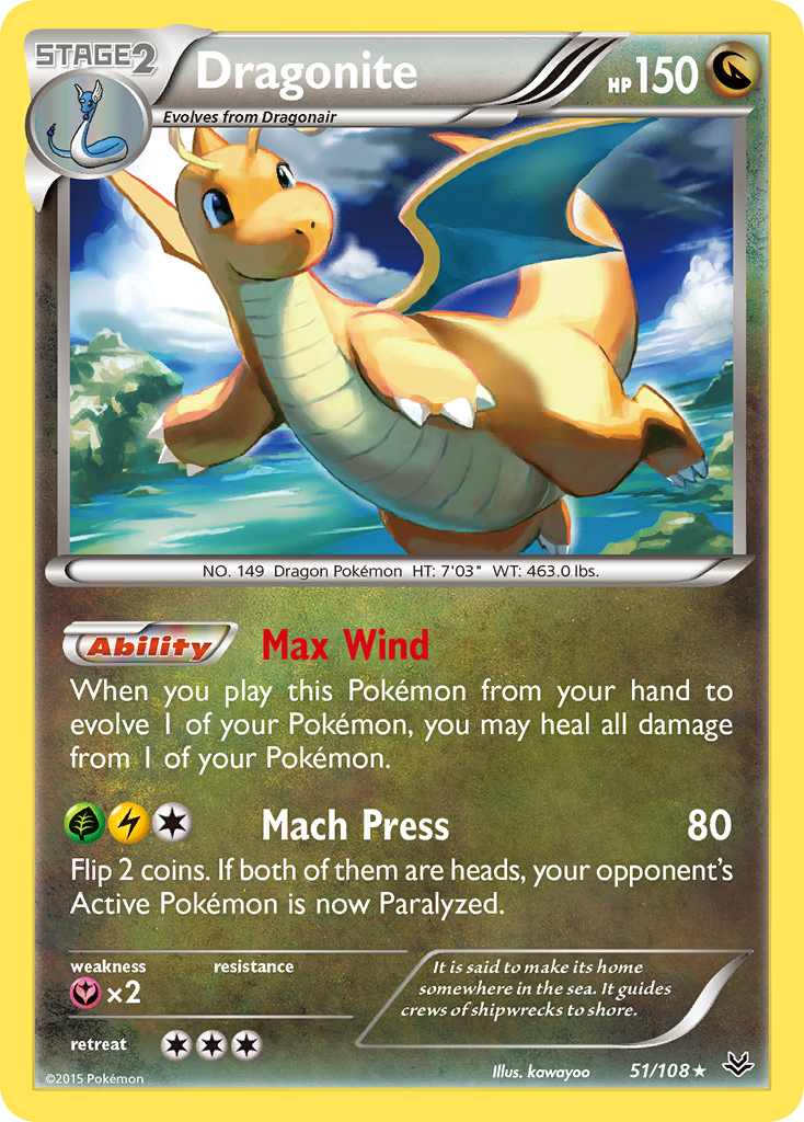 Dragonite (51/108) [XY: Roaring Skies] | Golgari Games