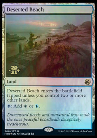 Deserted Beach [Innistrad: Midnight Hunt Prerelease Promos] | Golgari Games