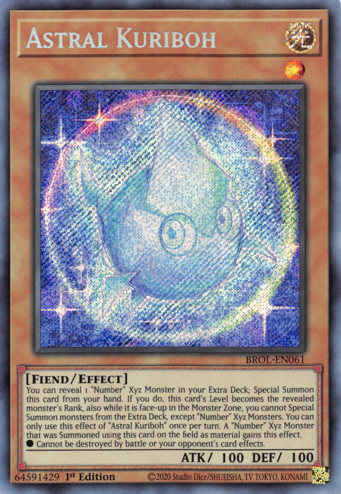 Astral Kuriboh [BROL-EN061] Secret Rare | Golgari Games