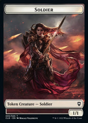 Treasure // Soldier Double-sided Token [Commander Legends: Battle for Baldur's Gate Tokens] | Golgari Games