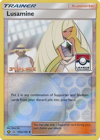 Lusamine (153a/156) (League Challenge Alt Art 3rd Place) [Sun & Moon: Ultra Prism] | Local Legends