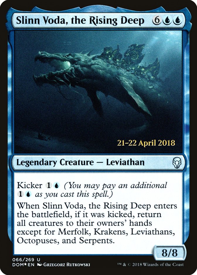 Slinn Voda, the Rising Deep [Dominaria Prerelease Promos] | Local Legends