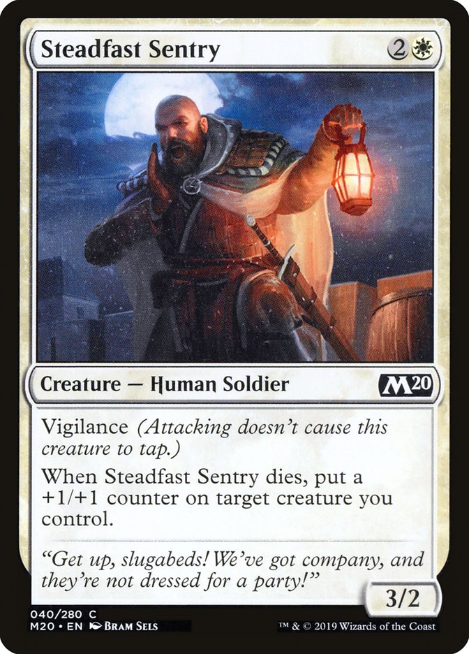 Steadfast Sentry [Core Set 2020] | Local Legends