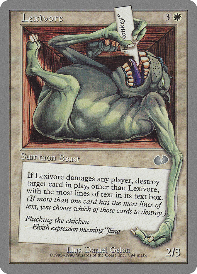 Lexivore [Unglued] | Golgari Games