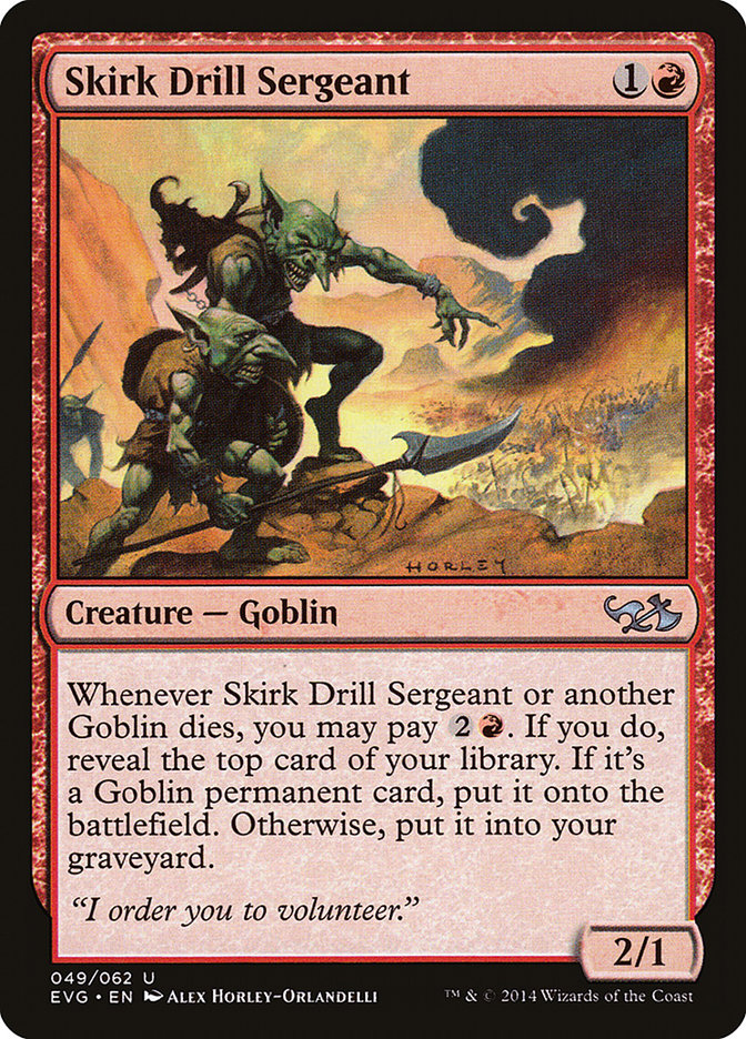 Skirk Drill Sergeant (Elves vs. Goblins) [Duel Decks Anthology] | Local Legends