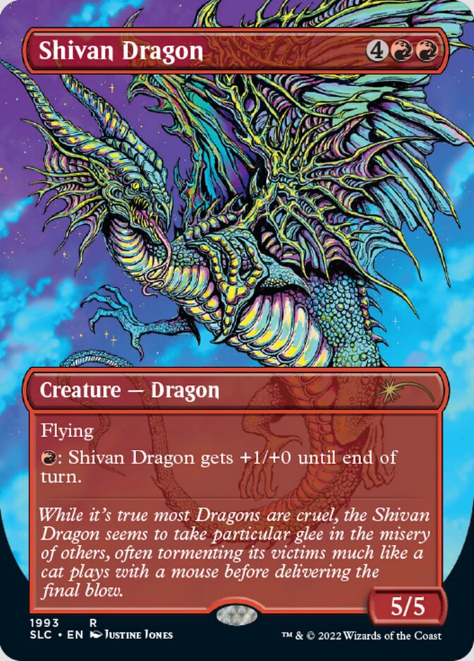 Shivan Dragon (Borderless) [Secret Lair 30th Anniversary Countdown Kit] | Local Legends