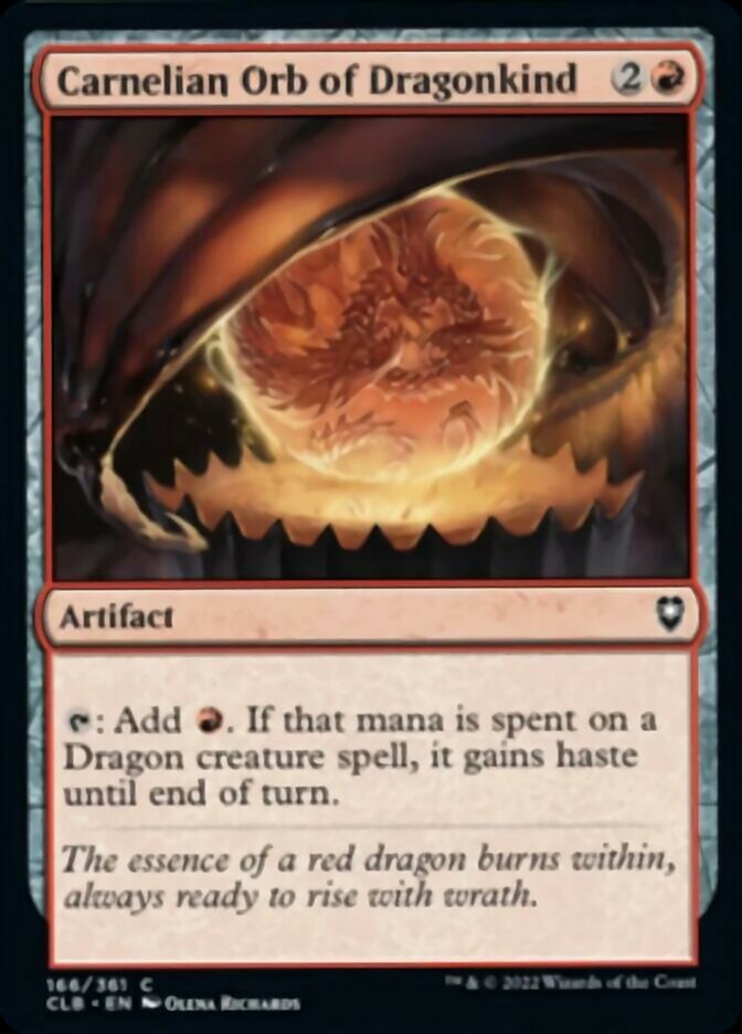 Carnelian Orb of Dragonkind [Commander Legends: Battle for Baldur's Gate] | Golgari Games