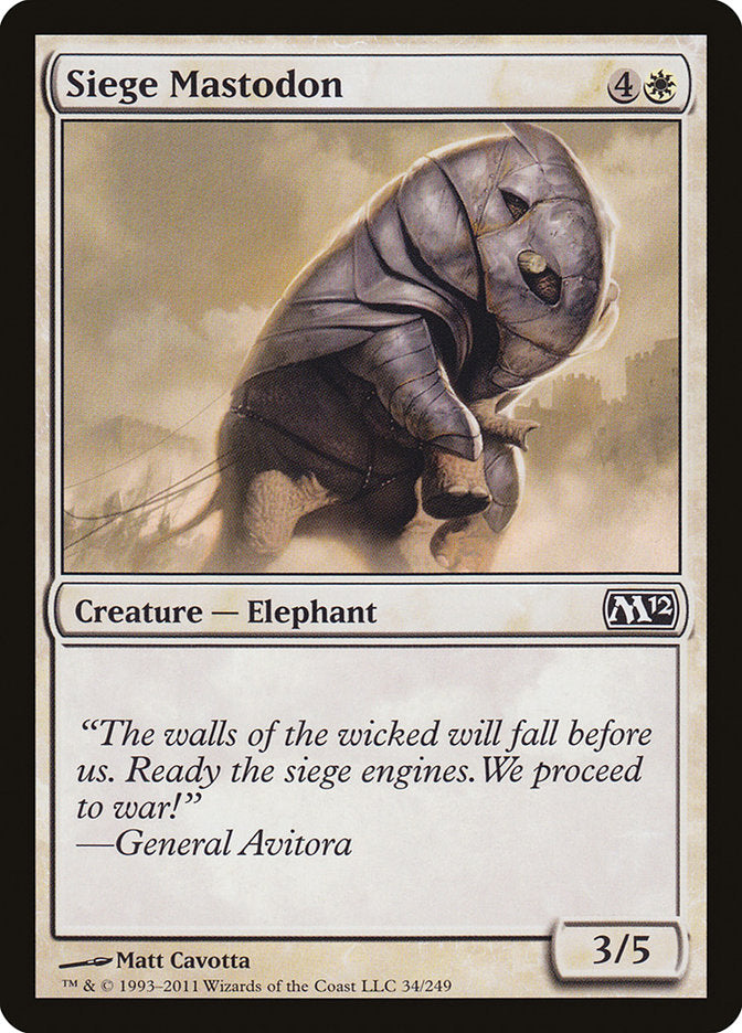 Siege Mastodon [Magic 2012] | Local Legends