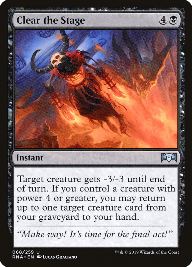Clear the Stage [Ravnica Allegiance] | Local Legends