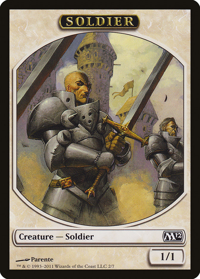 Soldier Token [Magic 2012 Tokens] | Golgari Games