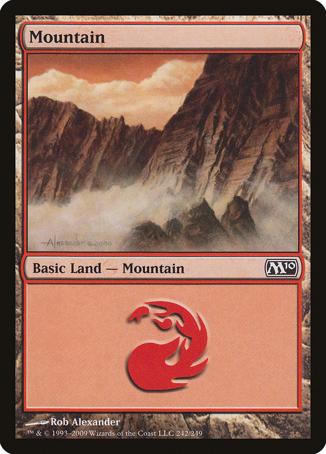 Mountain (242) [Magic 2010] | Golgari Games