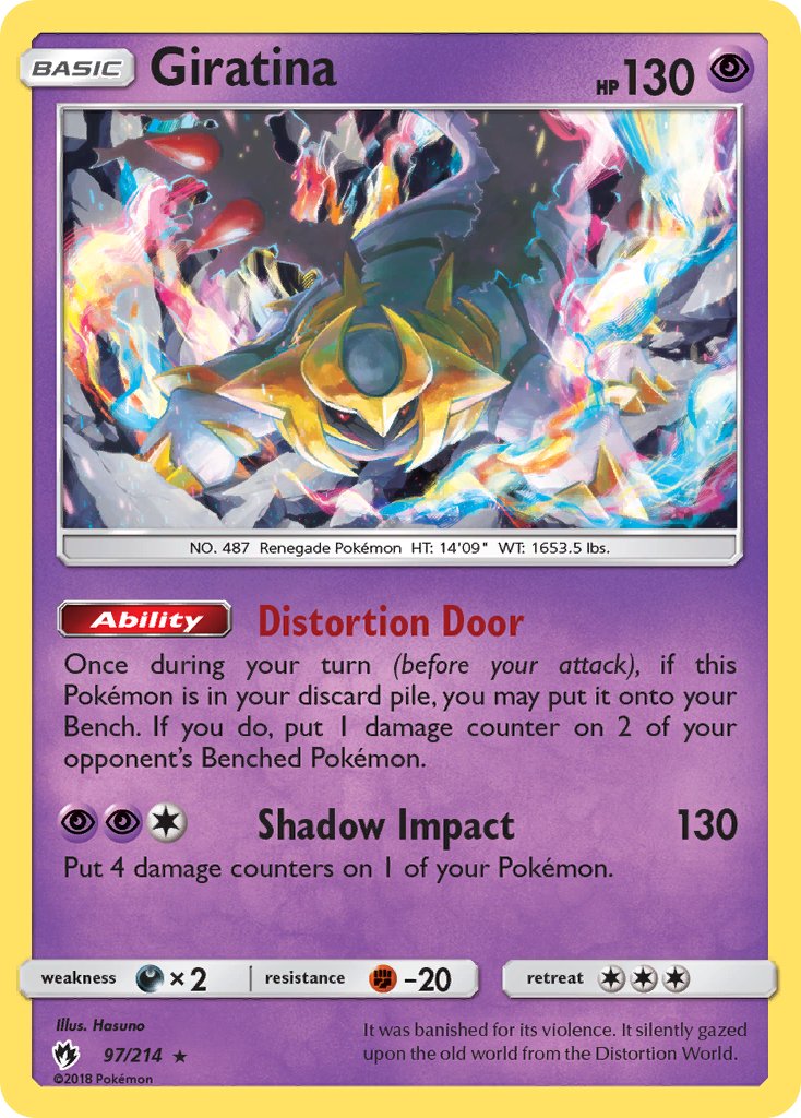 Giratina (97/214) (Theme Deck Exclusive) [Sun & Moon: Lost Thunder] | Golgari Games