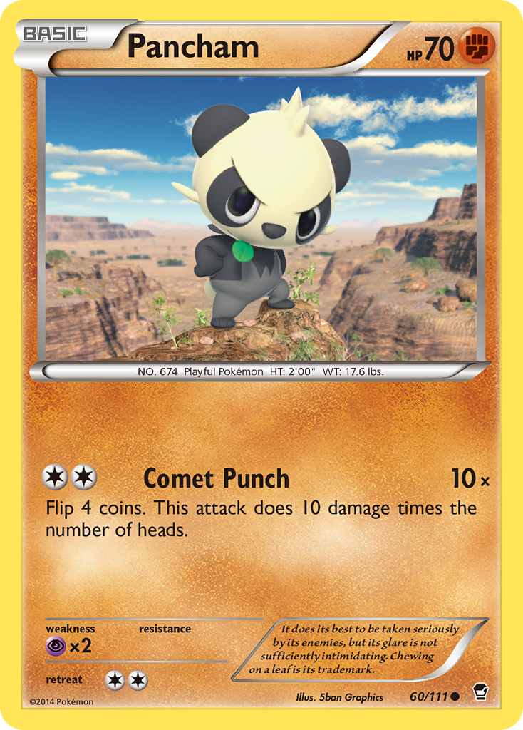 Pancham (60/111) [XY: Furious Fists] | Golgari Games