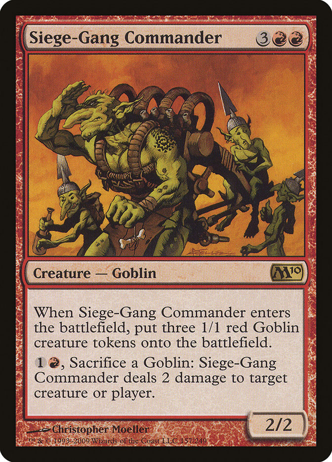 Siege-Gang Commander [Magic 2010] | Golgari Games