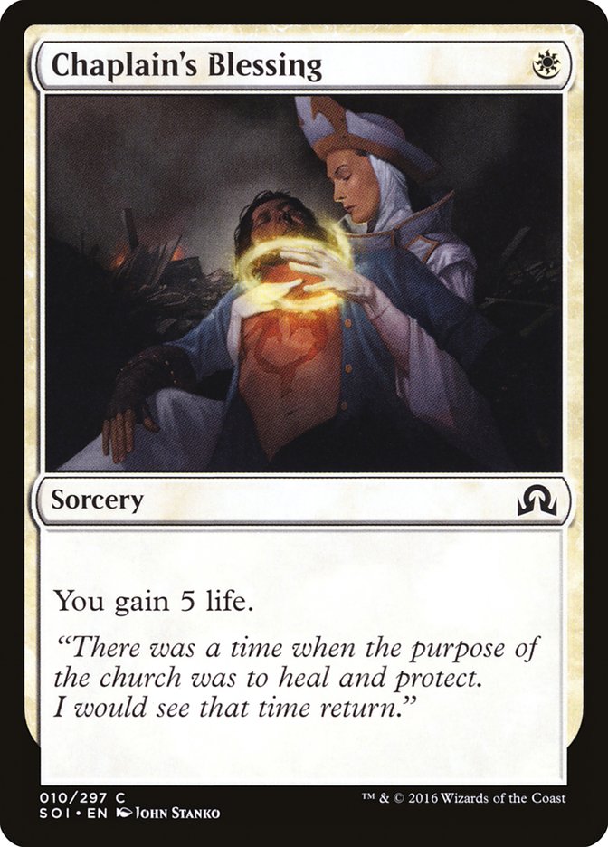 Chaplain's Blessing [Shadows over Innistrad] | Local Legends