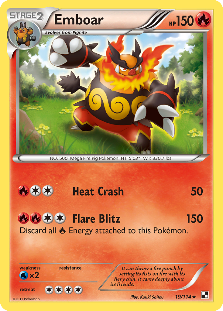 Emboar (19/114) [Black & White: Base Set] | Golgari Games