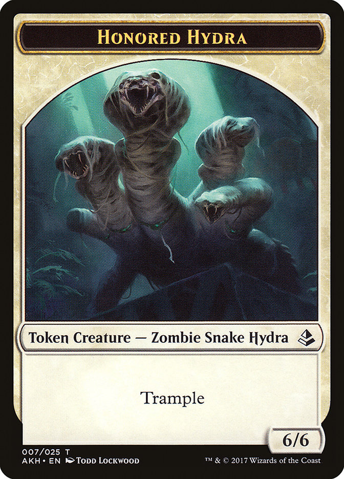 Honored Hydra Token [Amonkhet Tokens] | Golgari Games