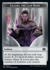 Liliana, the Last Hope Emblem // Spirit Double-sided Token [Double Masters 2022 Tokens] | Golgari Games