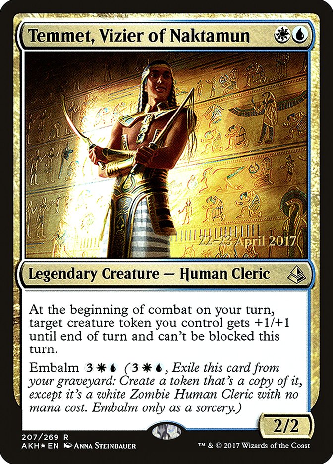 Temmet, Vizier of Naktamun [Amonkhet Prerelease Promos] | Golgari Games