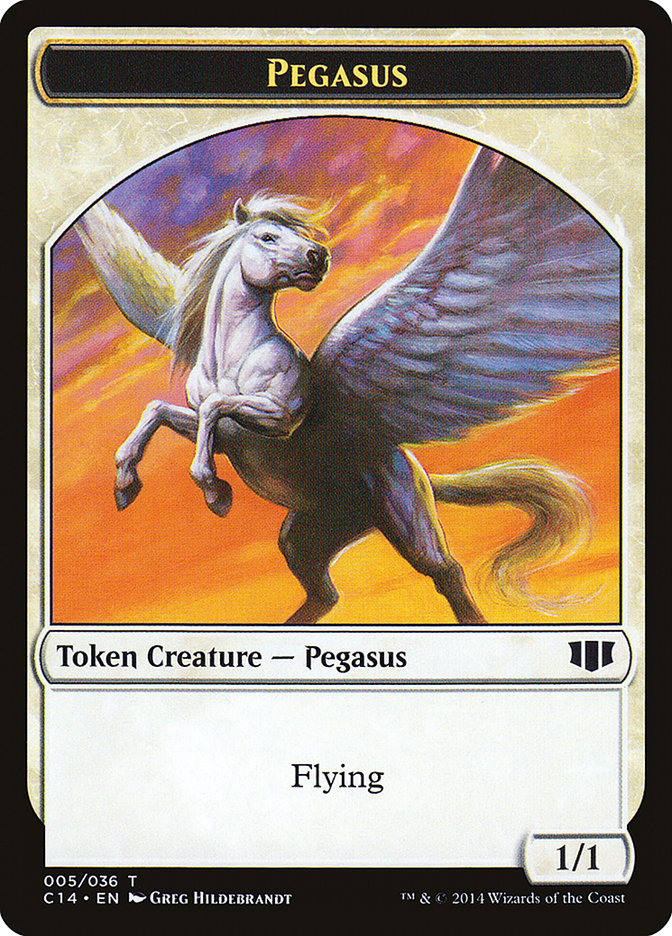 Kor Soldier // Pegasus Double-sided Token [Commander 2014 Tokens] | Golgari Games