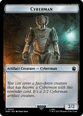 Human (0006) // Cyberman Double-Sided Token [Doctor Who Tokens] | Golgari Games