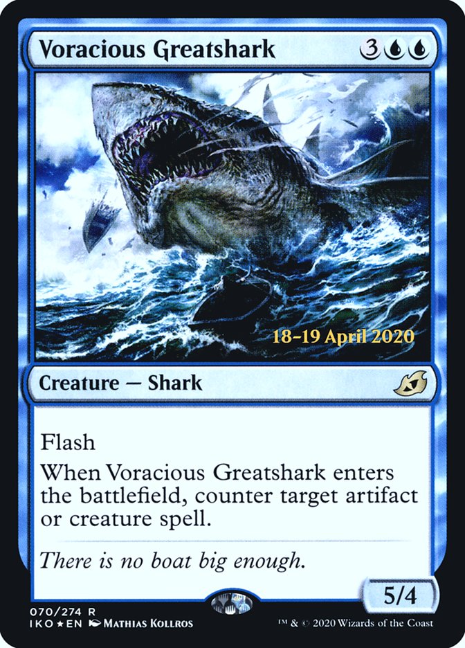 Voracious Greatshark [Ikoria: Lair of Behemoths Prerelease Promos] | Golgari Games