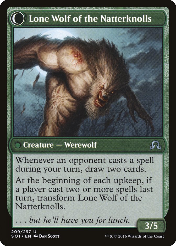Hermit of the Natterknolls // Lone Wolf of the Natterknolls [Shadows over Innistrad] | Local Legends