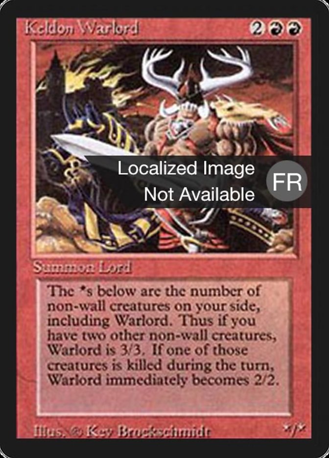 Keldon Warlord [Foreign Black Border] | Golgari Games