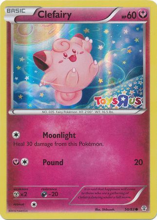 Clefairy (50/83) (Toys R Us Promo) [XY: Generations] | Golgari Games