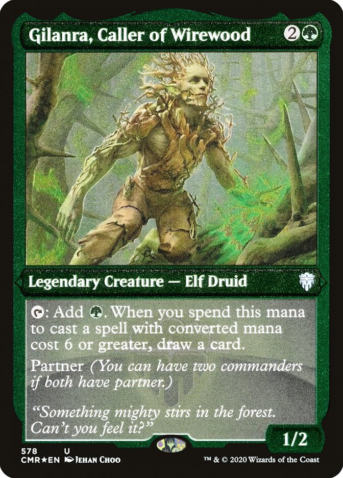 Gilanra, Caller of Wirewood (Etched) [Commander Legends] | Local Legends