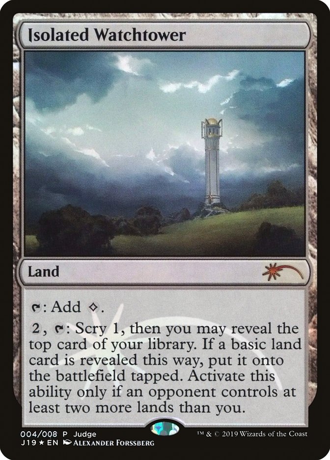 Isolated Watchtower [Judge Gift Cards 2019] | Golgari Games