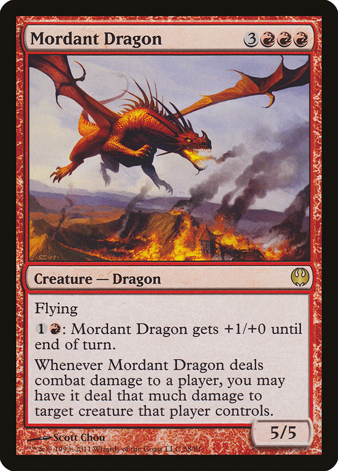 Mordant Dragon [Duel Decks: Knights vs. Dragons] | Local Legends