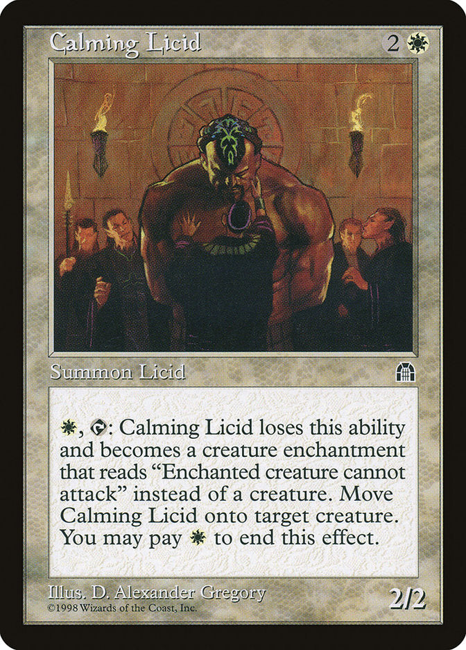 Calming Licid [Stronghold] | Golgari Games