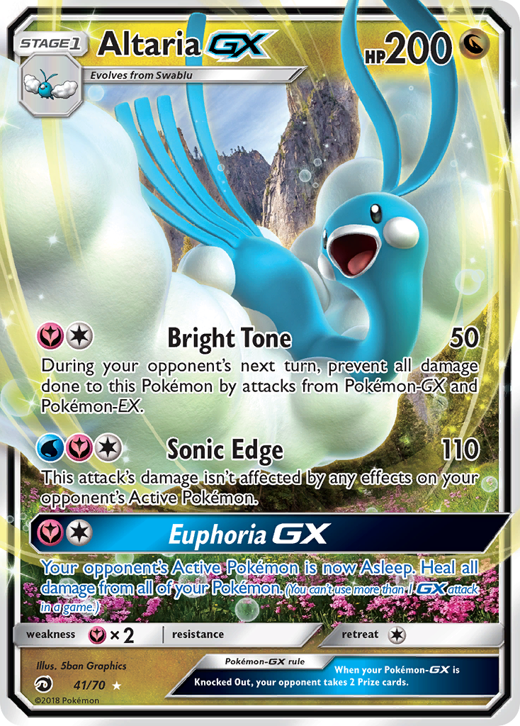 Altaria GX (41/70) [Sun & Moon: Dragon Majesty] | Golgari Games