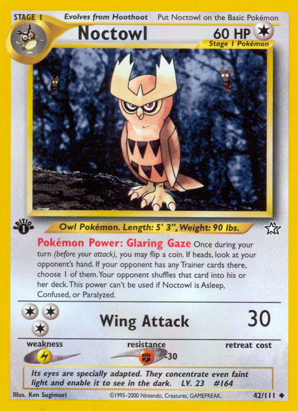 Noctowl (42/111) [Neo Genesis 1st Edition] | Golgari Games