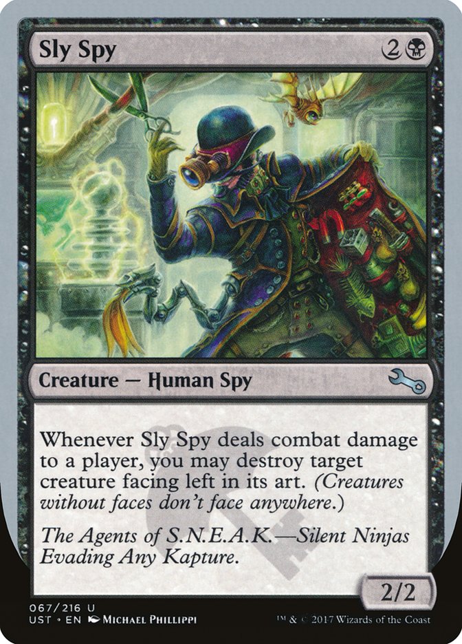 Sly Spy ("Silent Ninjas Evading Any Kapture") [Unstable] | Golgari Games