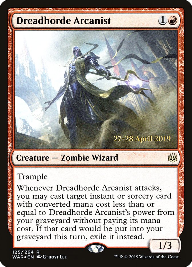 Dreadhorde Arcanist [War of the Spark Prerelease Promos] | Golgari Games